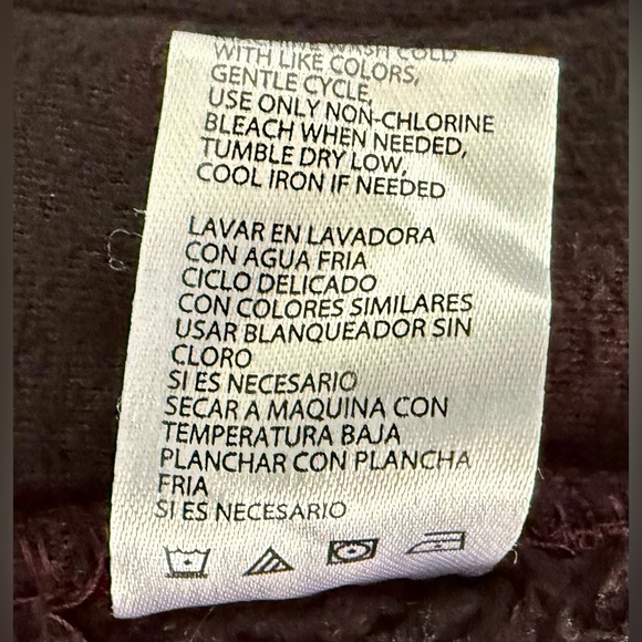 Weatherproof Vintage Full-Zip Jacket Sherpa-Lined Maroon XL – Warm Casual - Picture 11 of 12